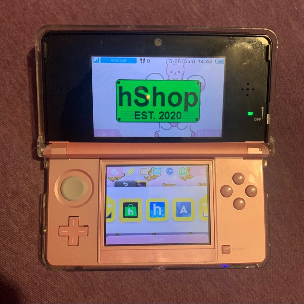 Homebrew nintendo 3ds pink
